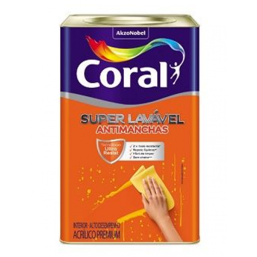 Tinta Base Acrílica Super Lavável Base P/ 16,0l - Coral