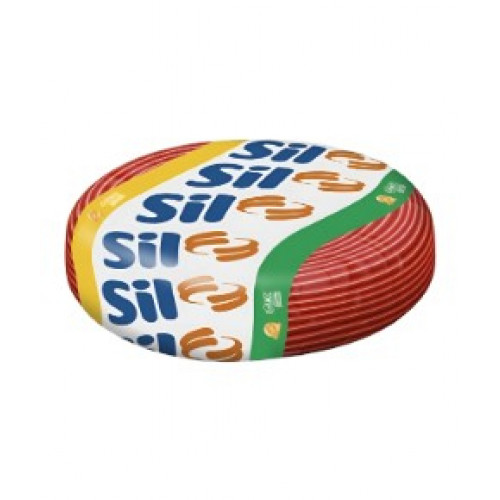 Cabo Flexível 10,0mm Vermelho C/100M -Sil