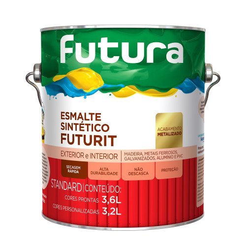 Esmalte Sintético Metálico Futurit Amarelo Ouro 3,6l - Futura