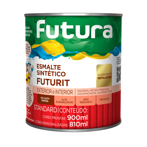  Esmalte Metálico Futurit Aluminio 0,9l - Futura 