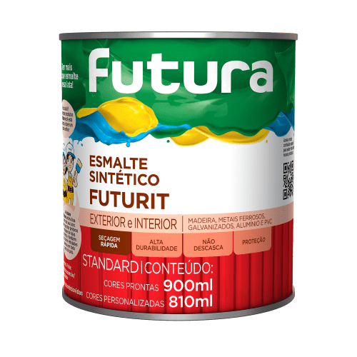 Esmalte Sintético Futurit Grafite Cinza Fosco 0,9l - Futura