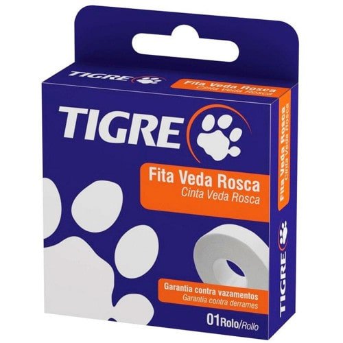   Fita Veda Rosca 18mm x 10 Metros 54501854 - Tigre