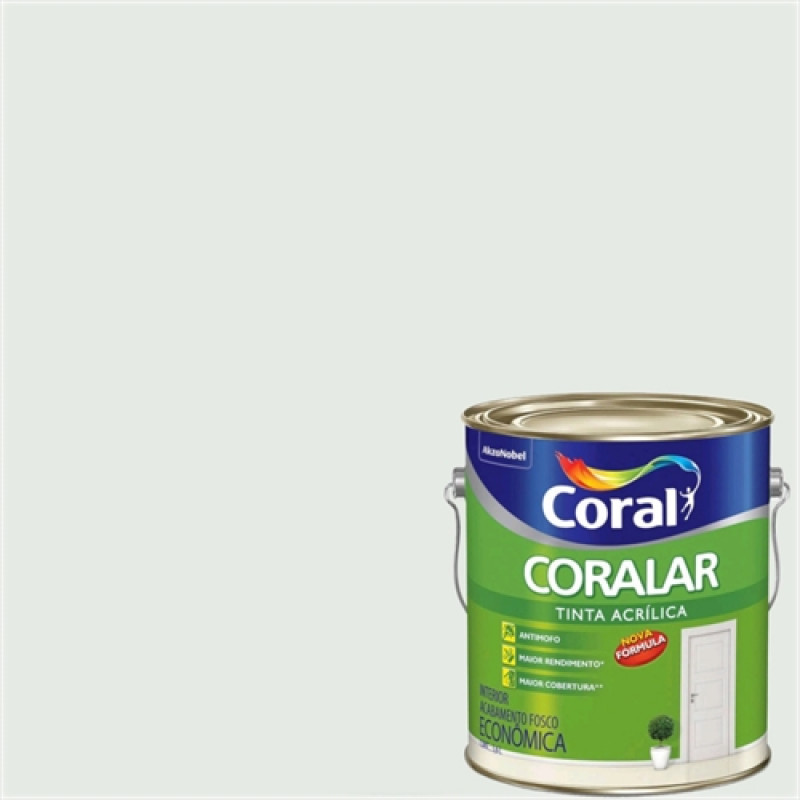 Tinta Coralar Econômica Acrílica Fosco Branco Neve 3,6L - Coral