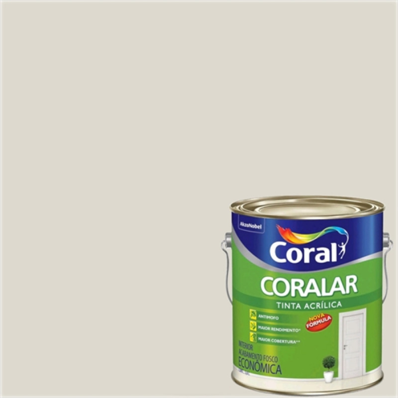 Tinta Coralar Econômica Acrílica Fosco Branco Gelo 3,6L - Coral