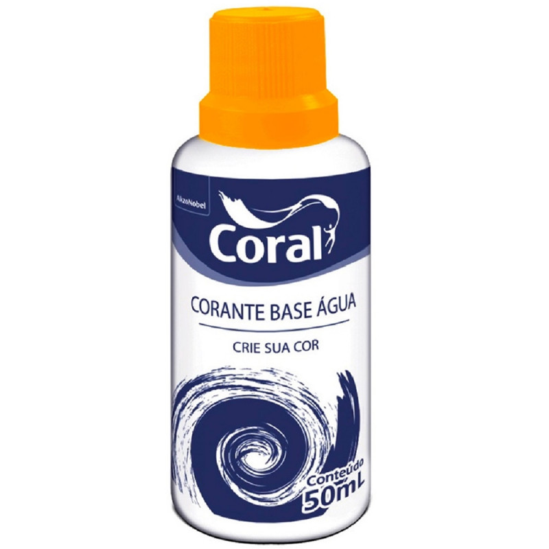 Corante Líquido Base de Água Cor Amarelo 50ml - Coral