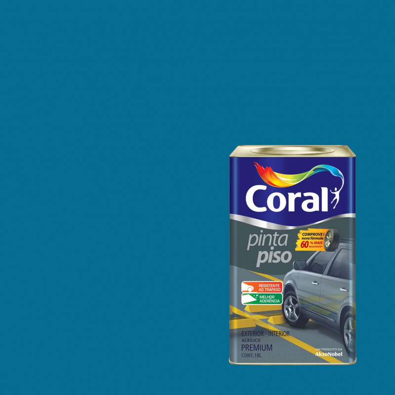 Tinta Acrílica Pinta Piso Azul 18L - Coral