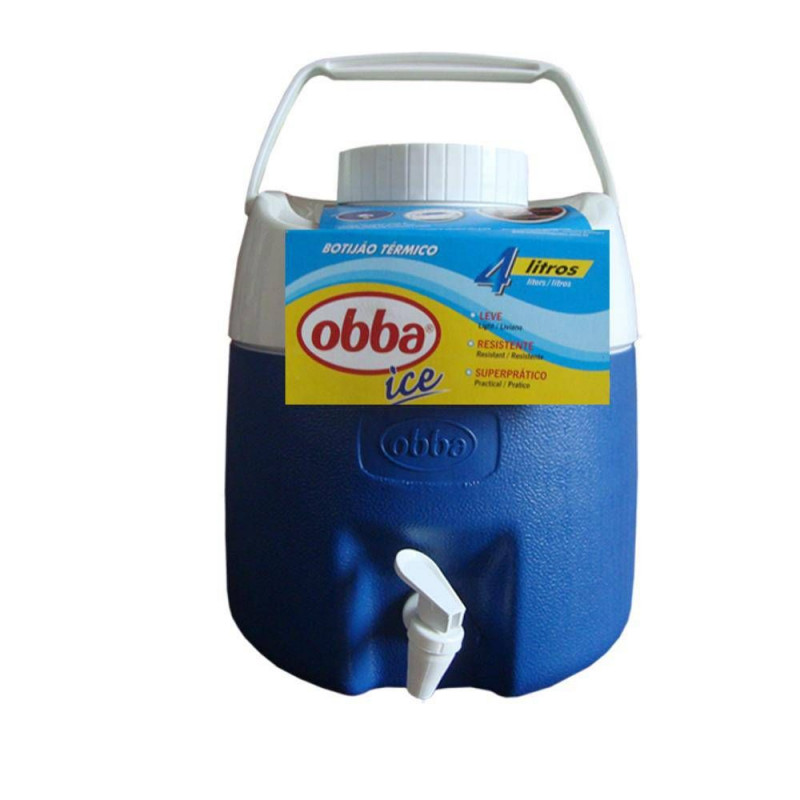 Garrafão Térmico Azul com Torneira 4L - Obba 