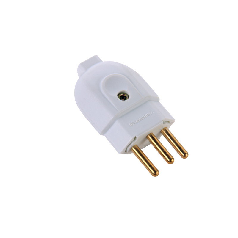 Plug Macho Branco 2p+T 10a 57402/003 - Tramontina