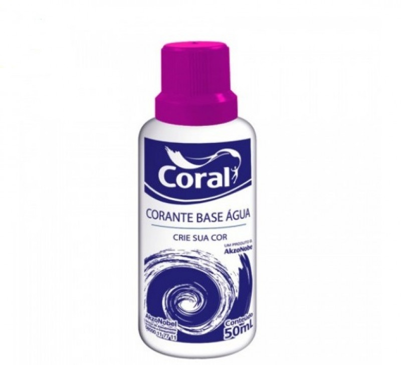 Corante Líquido Base de Água Cor Violeta 50ml - Coral