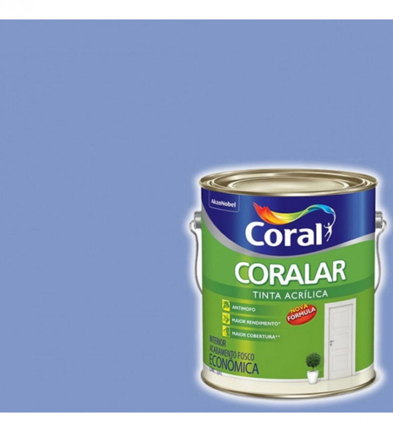 Tinta Coralar Econômica Acrílica Fosco Orquídea 3,6L - Coral