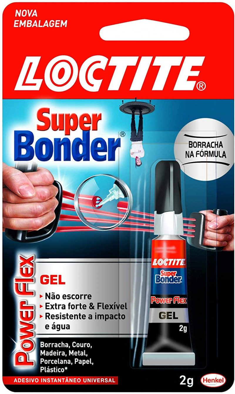 Cola Instantânea Super Bonder Powerflex Gel 2g - Loctite