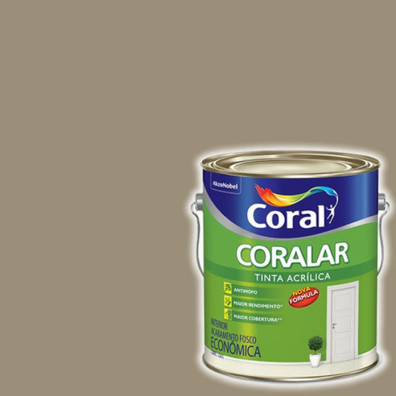 Tinta Coralar Econômica Acrílica Fosco Concreto 3,6L - Coral