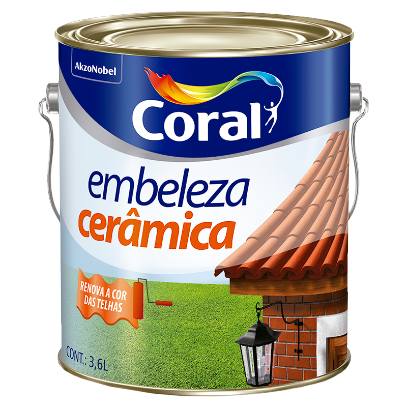 Tinta Embeleza Cerâmica 3,6L - Coral 