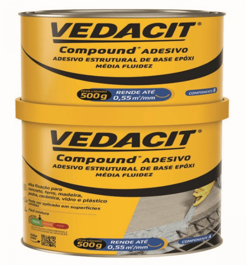  Compound Adesivo 1,0kg - Vedacit