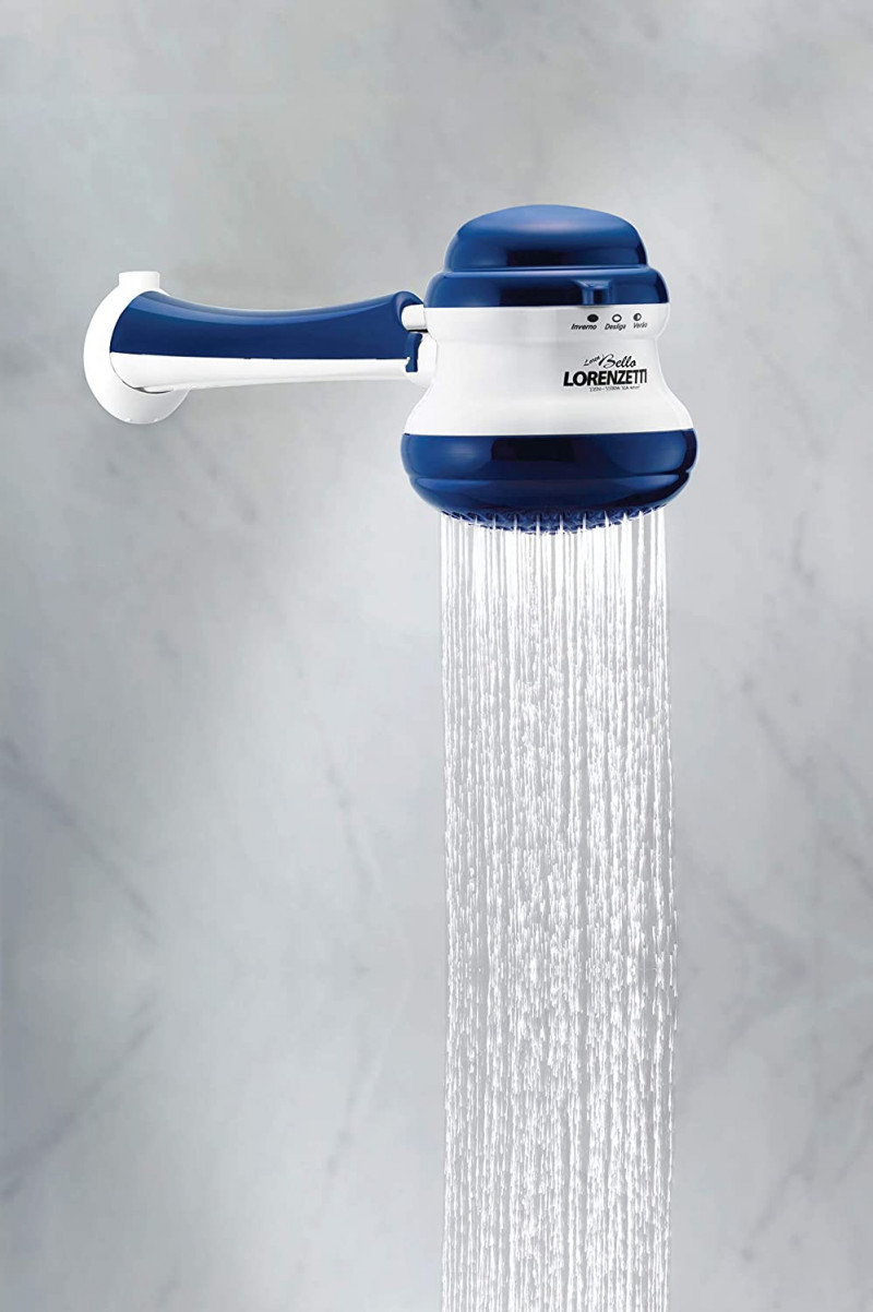Chuveiro Elétrico Loren Bello Ultra Azul com Cano 220v/4600w - Lorenzetti