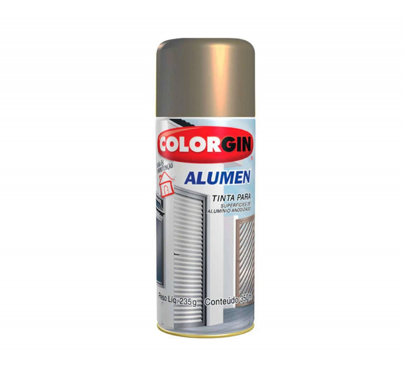 Tinta Spray Alumen Bronze 350ml 1001 - Colorgin