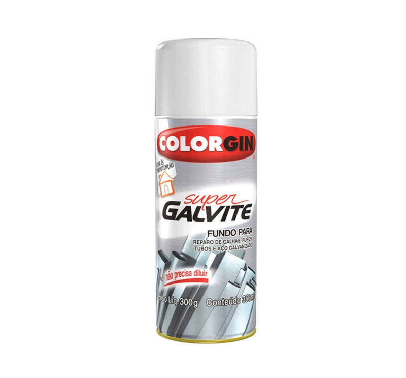 Tinta Spray Super Galvite Fosco 350ml 15000 - Colorgin