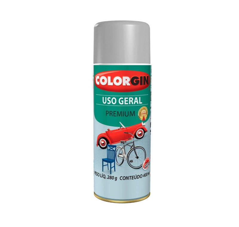  Tinta Spray Uso Geral Alumínio P/ Rodas 400ml 55001 - Colorgin