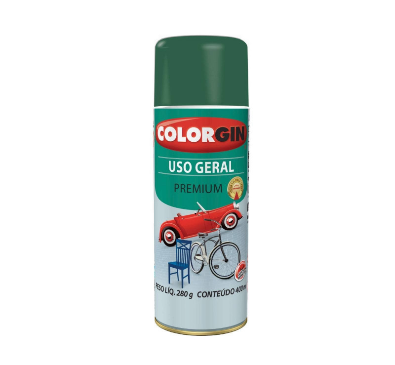 Tinta Spray Uso Geral Verde Folha 400ml 54022 - Colorgin