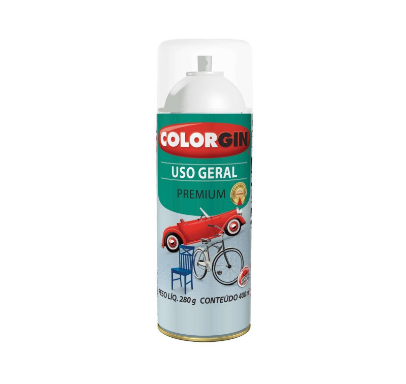 Tinta Spray Uso Geral Verniz Incolor 400ml 57051 - Colorgin