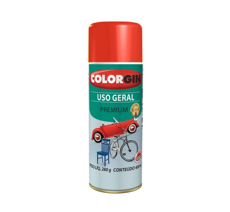  Tinta Spray Uso Geral Vermelho 400ml 55061 - Colorgin
