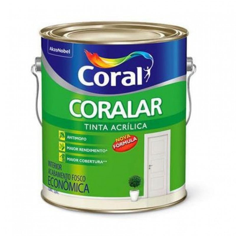 Tinta Coralar Econômica Acrílica Fosco Orquídea 3,6L - Coral