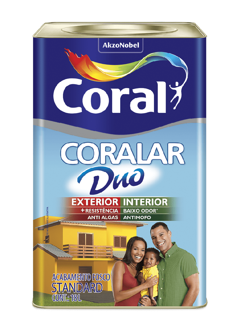 Tinta Acrílica Coralar Duo Areia 18L - Coral