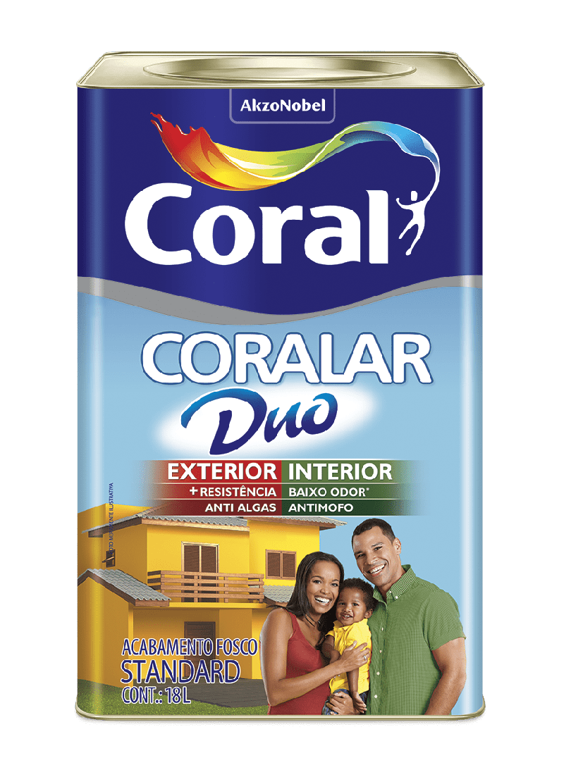 Tinta Acrílica Coralar Duo Branco  18L - Coral
