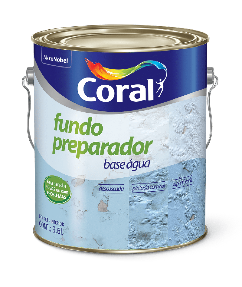 Fundo Preparador Para Paredes Base Água - Coral