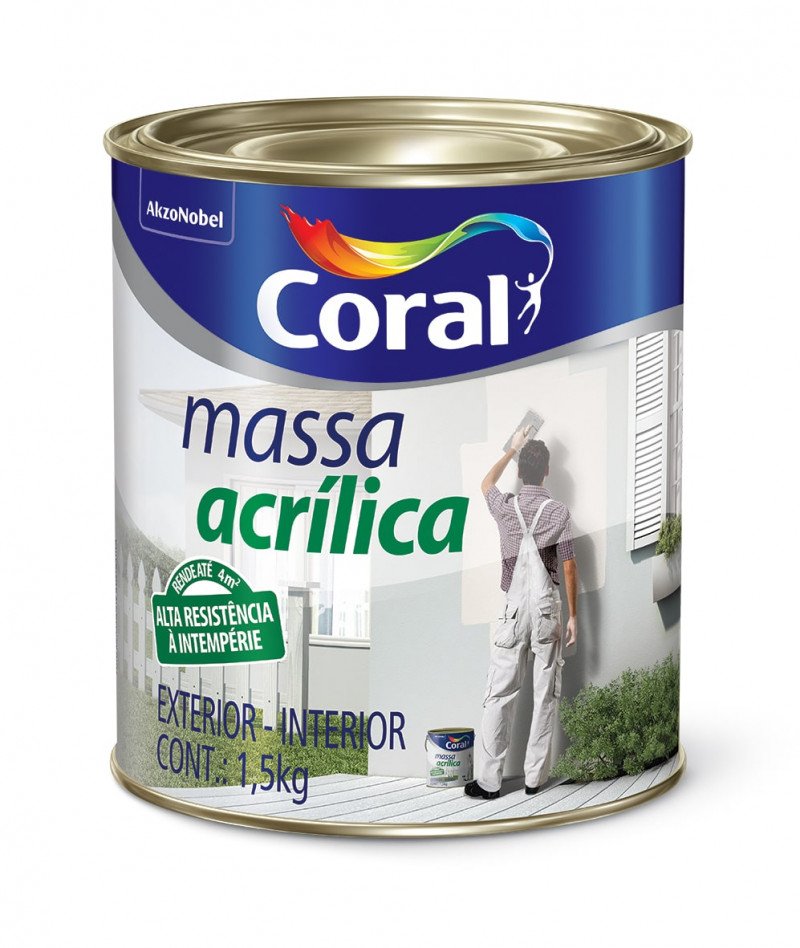 Massa Acrílica  P/Exterior-Coral