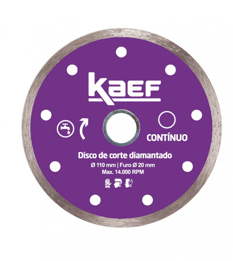 Disco Diamantado Contínuo 110mm - Kaef