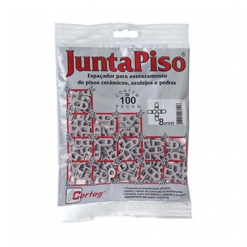 Espaçador Juntapiso 8mm com 100 unidades - Cortag