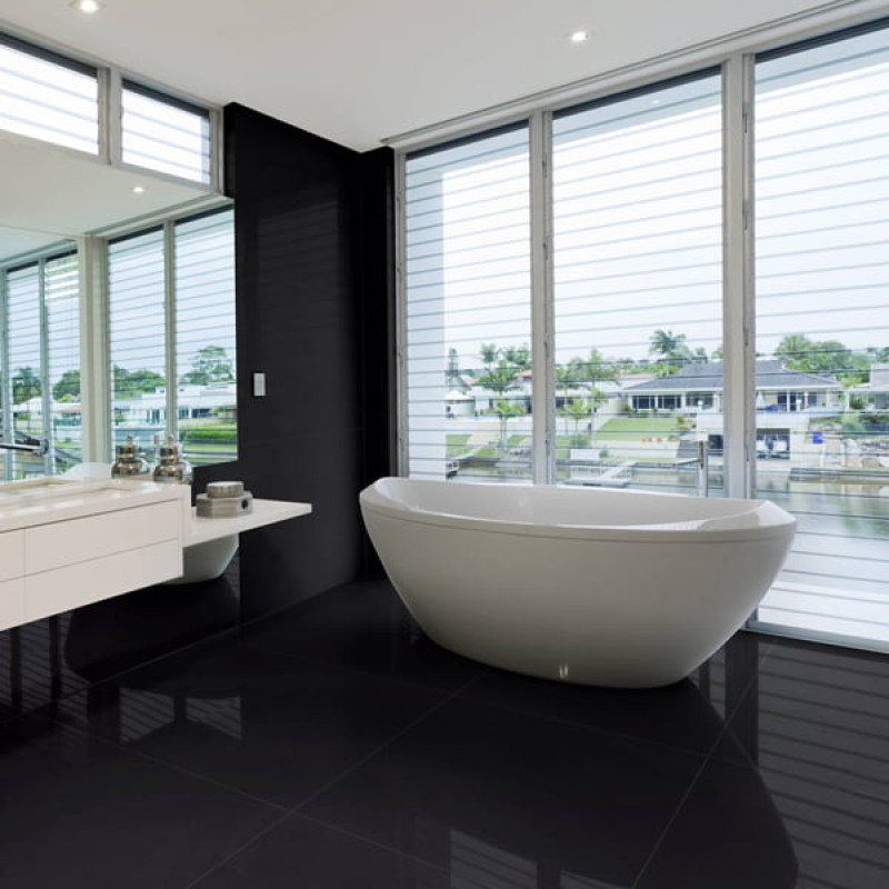 Porcelanato Nero-84 Polido 84x84 A - Delta