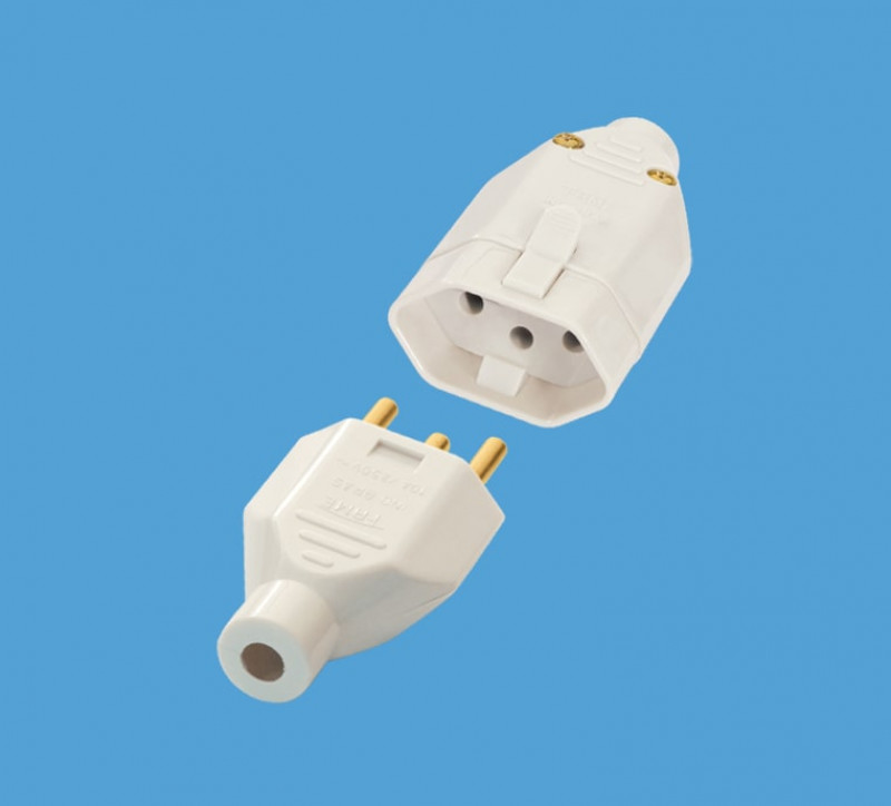  Plug Tomada 2p+T 180º Macho/Femea Cz 10a 1918 - Fame