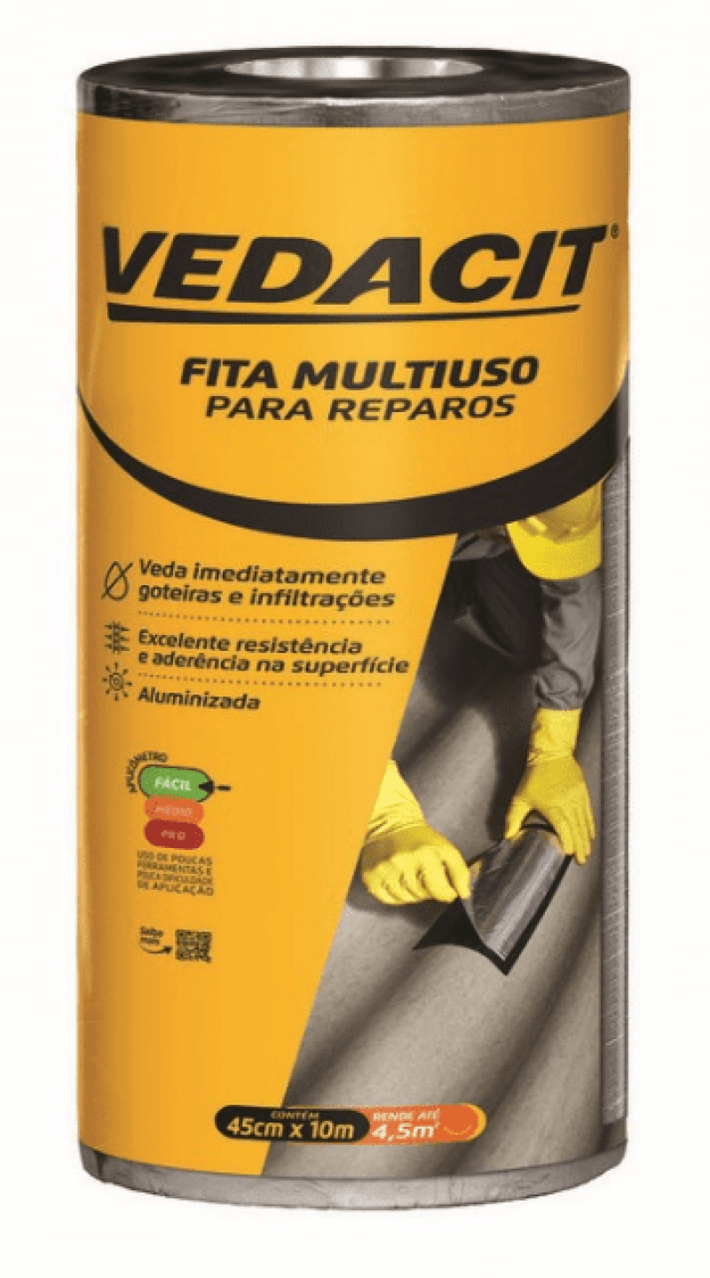  Fita Multiuso Auto-Ad C/45cm Largura - Vedacit