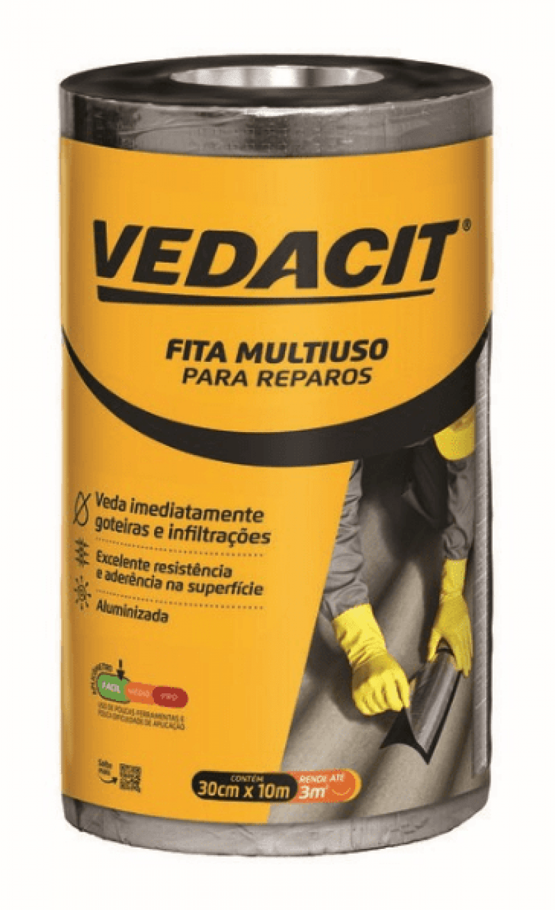  Fita Multiuso Auto-Ad C/30cm Largura - Vedacit