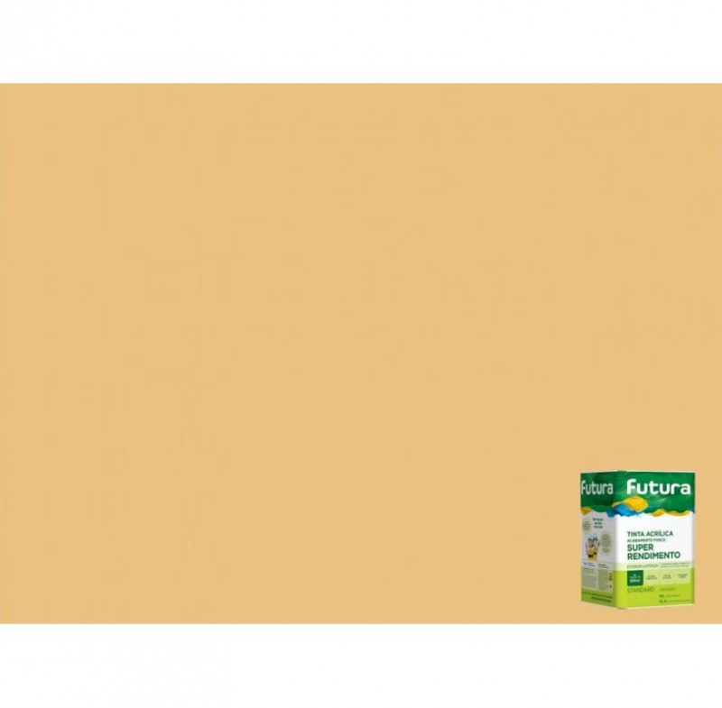 Tinta Acrílica Fosca Standard Cor Amarelo Cromo 18L - Futura