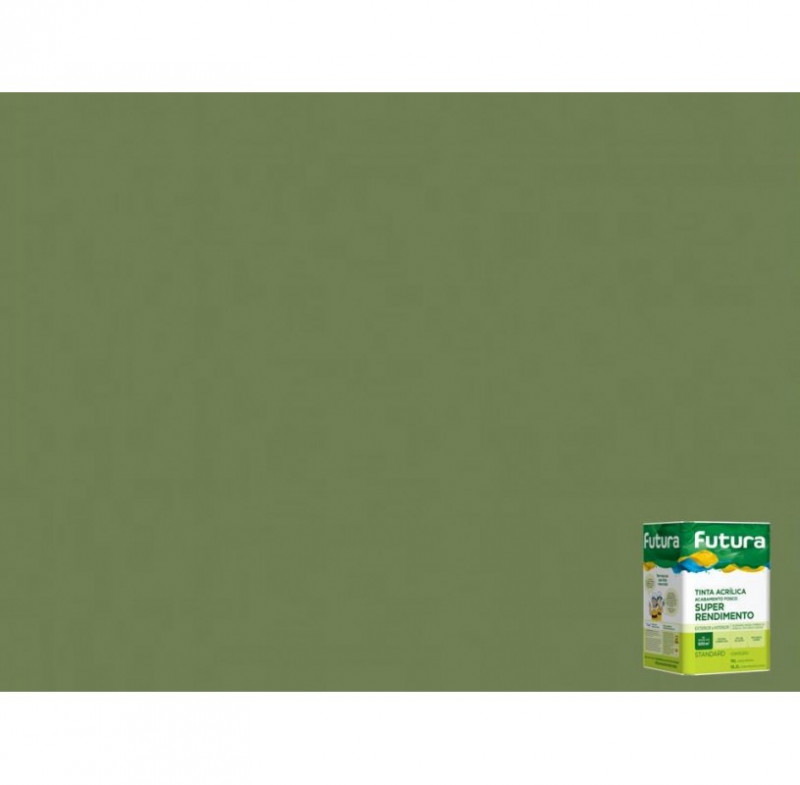 Tinta Acrílica Fosca Standard Cor Verde Musgo 18L - Futura