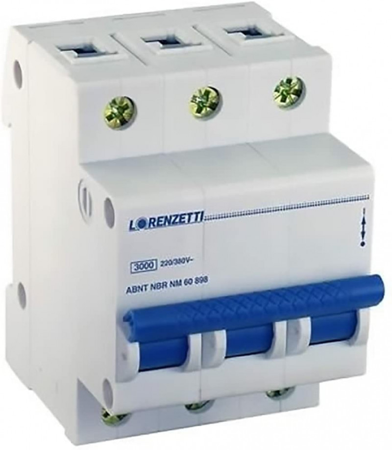  Disjuntor Tripolar 10a Dld-3110 - Lorenzetti