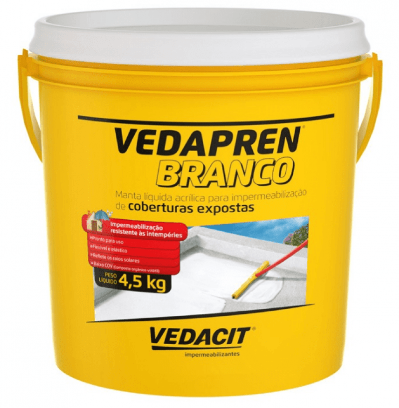  Vedapren Branco Manta Liq  4,5kg (Laje) - Vedacit