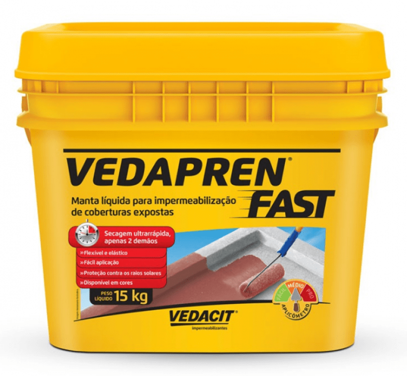 Manta Líquida Vedapren Fast Concreto 15kg - Vedacit