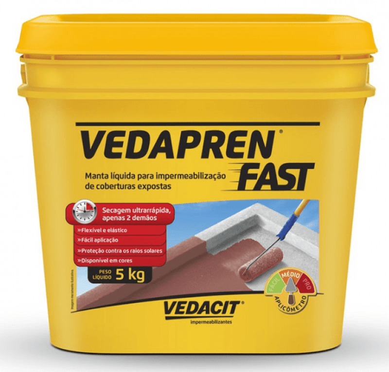 Manta Líquida Vedapren Fast Concreto 5kg - Vedacit