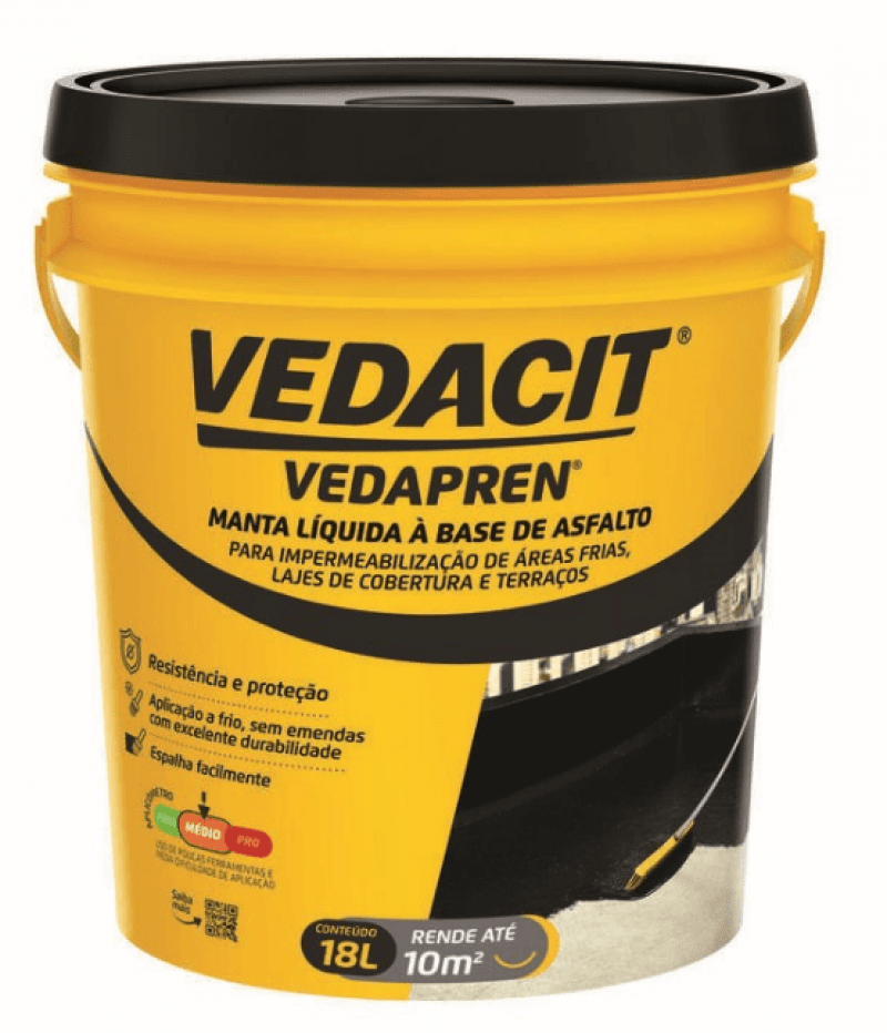  Vedapren Manta Liq Pt 18 Kg (Laje) - Vedacit