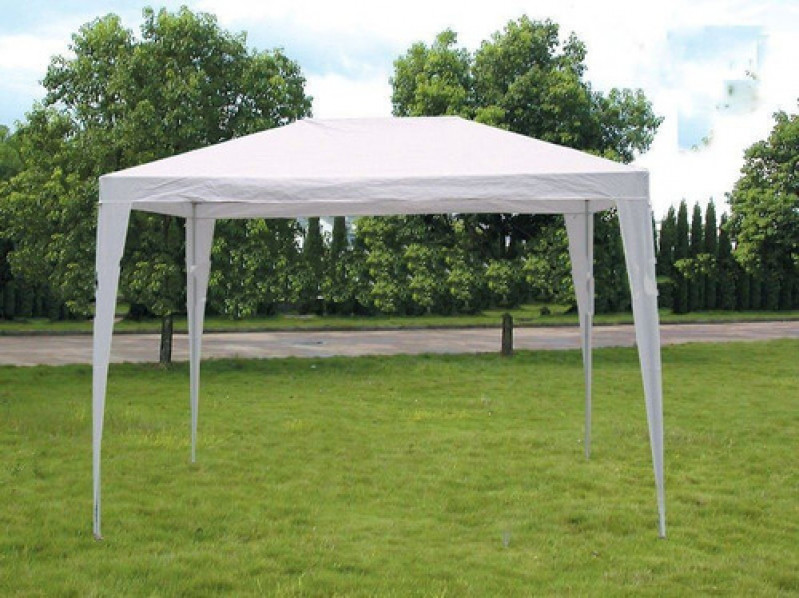 Gazebo 3mx3m Ráfia Branco - Mor 