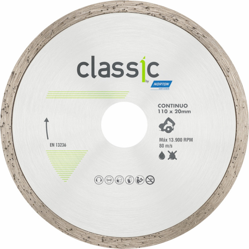 Disco Diamantado Classic Cont 110x20mm - Norton