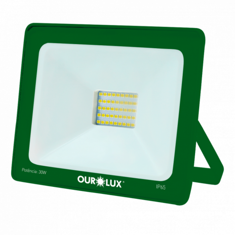 Superled Projetor Slim 30W BIV Verde - Ourolux