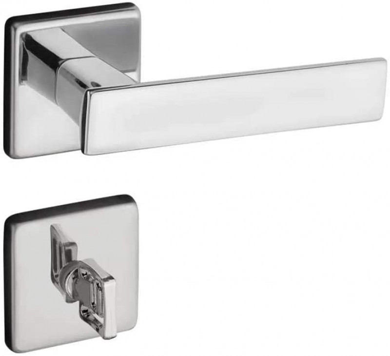  Fechadura Quadrada Zm Roseta 701-80b Cr 54018784 - Pado