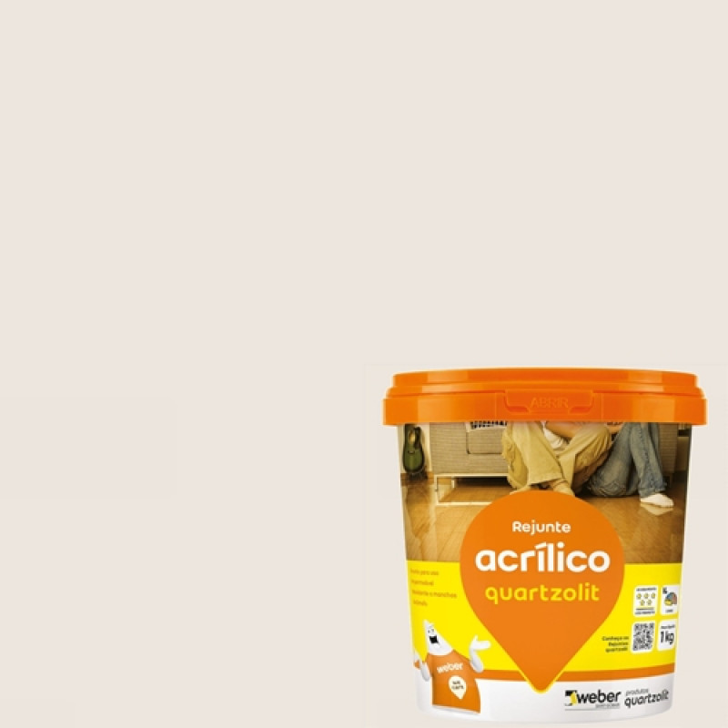 Rejunte Acrílico Cor Palha 1kg - Quartzolit