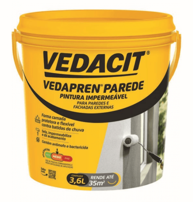 Pintura Acabamento Impermeável Vedapren Parede Branco 3,6L - Vedacit