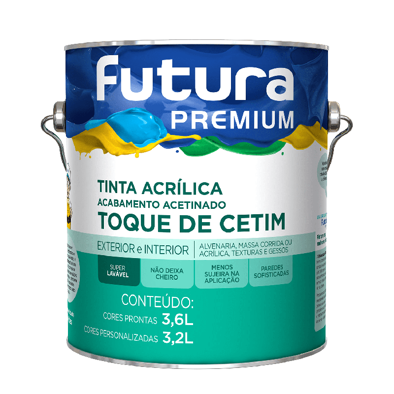 Tinta Acrílica Toque De Cetim Branco 3,6l - Futura 